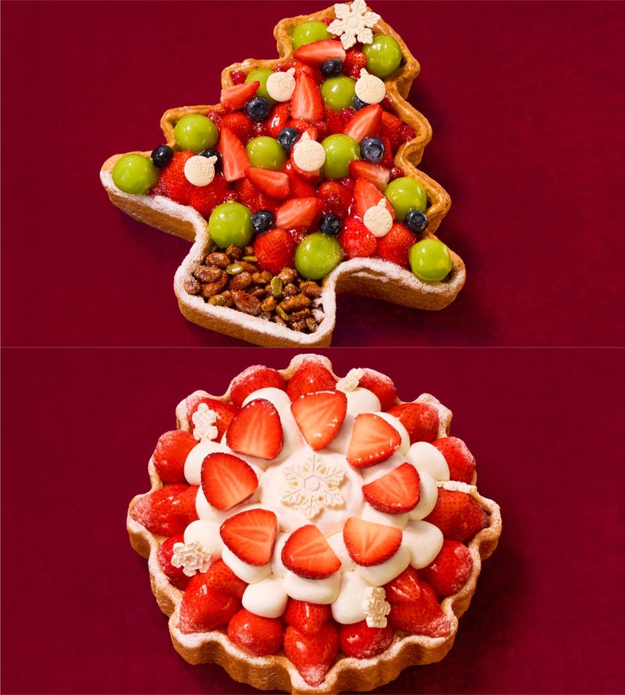 fashionpressnet's tweet photo. キル フェ ボン26年クリスマスケーキ、“苺×シャインマスカット”のツリー型フルーツタルトなど - https://t.co/sxa2yaQxZR https://t.co/4BotktLQ0X