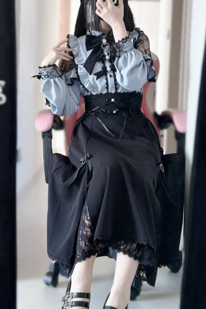 LilyBlack_shop's tweet photo. 🩵🎀地雷✖️お嬢様な水色ゴシック地雷コーデ🎀🩵 https://t.co/AM352rXZT6
