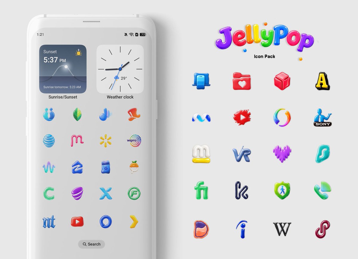 RajjAryaa's tweet photo. JellyPop Icon Pack v2.0 is live on the Play Store!

I've just pushed a massive update with over 130+ new icons, and all the pending requests have been completed. A lot more are on the way soon.

Download - https://t.co/Q0WyQ9RoIa

To celebrate, let's do a quick giveaway of 10 free promo codes 🎁✨

How to grab one:

Follow @rajjaryaa
Like and repost this post ❤️🔁
Drop a comment below 💬

I'll pick the winners and announce the results in 48 hours. 

Good Luck!