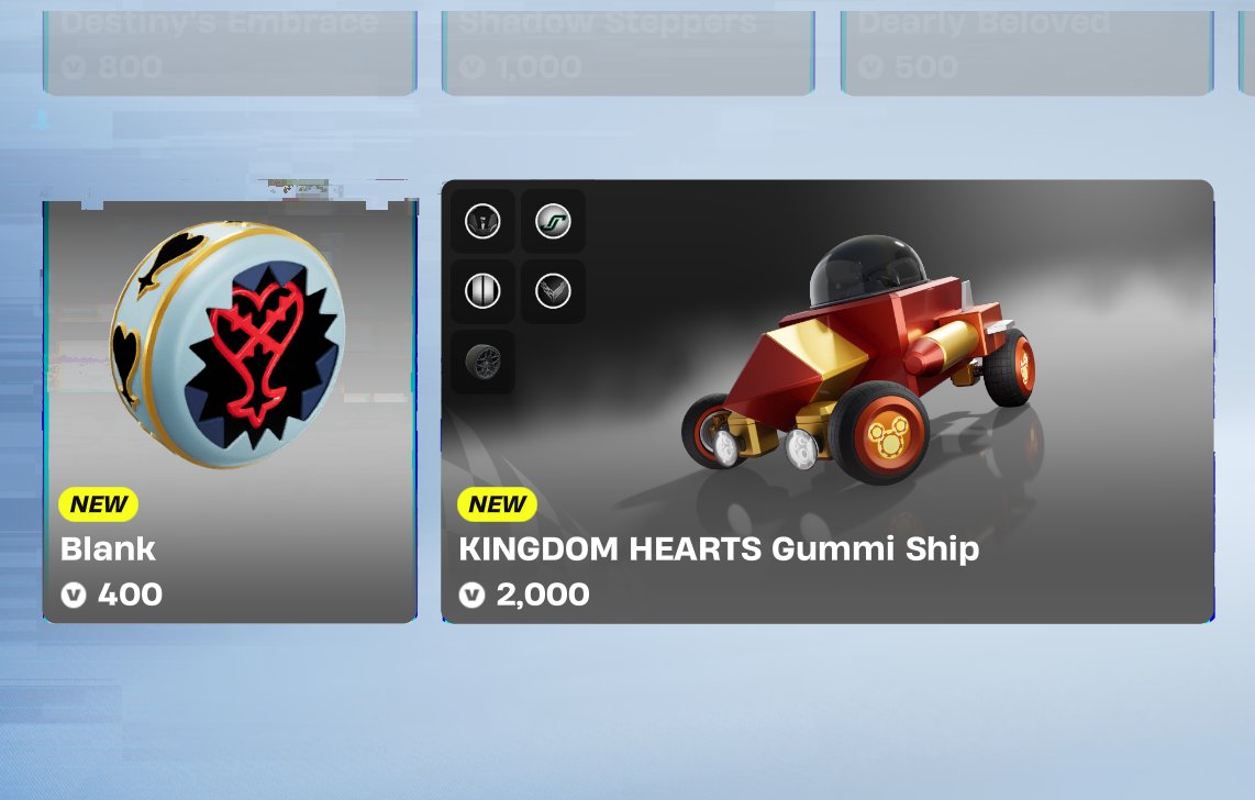 HYPEX's tweet photo. KINGDOM HEARTS FORTNITE BUNDLE COSTS 4.5k

ALL PRICES (swipe to other images) 👇 https://t.co/K5Bs3xrwdC