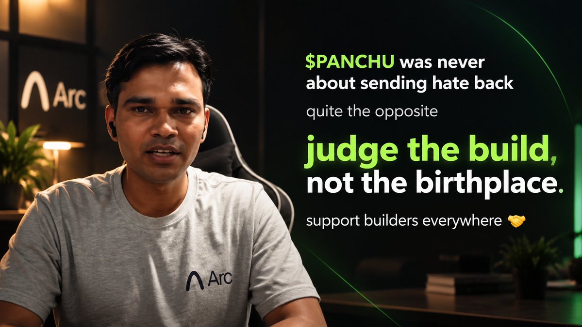panchuarc's tweet photo. judge the build,

not the birthplace.

support builders everywhere 🤝

@Panchu2605  ❣️ $PANCHU https://t.co/bOrPaf1D5V