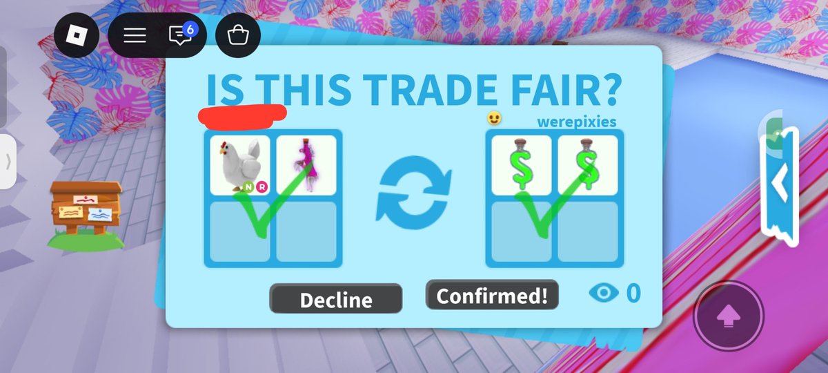 laloalaw's tweet photo. I risked it and she did scam so just to warn yall, her roblox user is werepixies and her user is @/leanlennaa (prolly has changed her user) 

Im kinda sad but in the same time kinda guessed it, i hope it'll bring me good luck for the future... https://t.co/NTGnQkoYT6