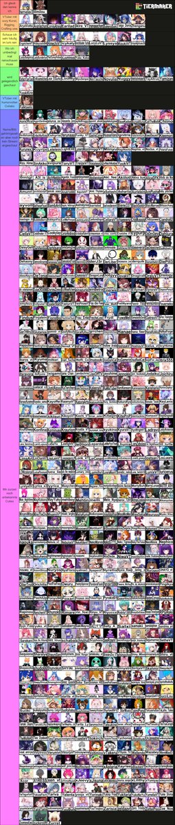 LilMilou_'s tweet photo. Meine erste VTuber-Tierlist ist fertig! 
Viele sind für mich noch unbekannte Cuties, was mir etwas unangenehm ist  Aber für mich ist das ein kleiner Meilenstein: Trotz sozialer Phobie hab ich mich endlich getraut und hoffe, dadurch mehr Kontakte zu knüpfen! 💕
#GerVTuberListe2026 https://t.co/Zaww3wbmn3