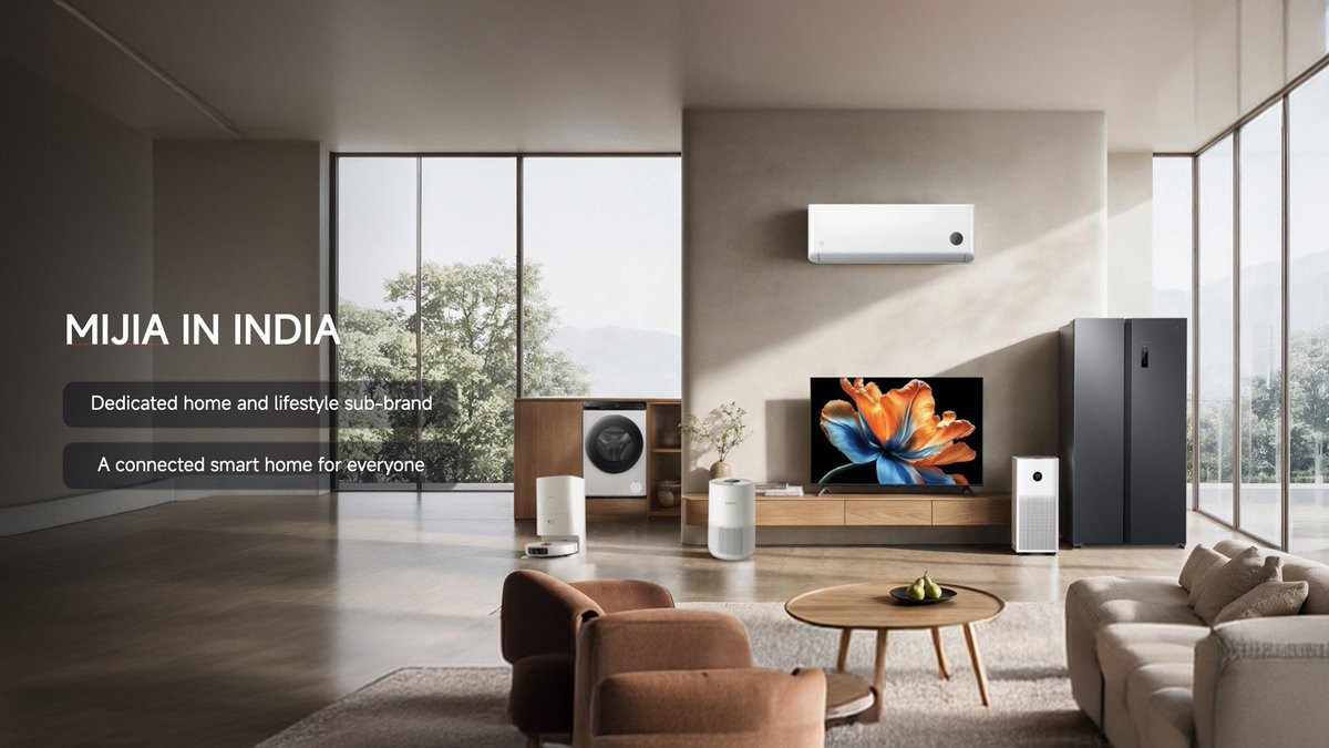 Iamnil7's tweet photo. A smarter way to live is coming home. 🏠✨

@XiaomiIndia isn’t just about smartphones anymore. Amazing smart home appliances are coming to India soon!

#Mijia will be the key connecting Xiaomi’s vision of Human × Car × Home in India.

An exciting journey ahead 🚀

#MijiaIndia https://t.co/tYrRqdcY45