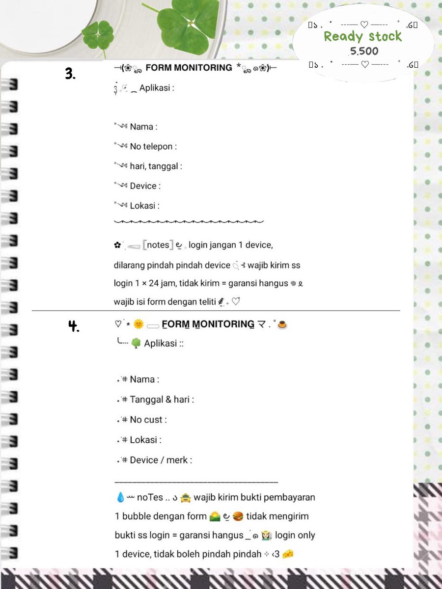 lembahanna's tweet photo. ꒰ help rt ?  ꒱𓂅 thank You!  💌 �� .ᐟ𓂃࣪

🎀 ⠟ ִ ♡ ۫  👩🏻‍🌾 hi - hi 𖦹 aku bawa 4 wording ready stock ⭐ ༝ ( 𝗳̲𝗼̲𝗿̲𝗺̲ 𝗺̲𝗼̲𝗻̲̲𝗶̲𝘁̲𝗼̲𝗿̲̲𝗶̲𝗻̲𝗴̲ ) ♡ dengan harga 5.500 👛 bisa bawa pulang dengan ketuk DM atau tele aku 𓊔 🐰 🌳 see you ~ 

🚘 ♯┆  #bealanja https://t.co/GOqg9AkbvV