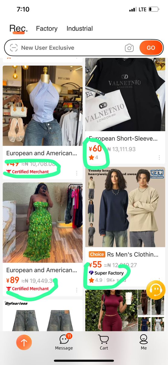 pella_ika_'s tweet photo. You see those places I highlighted out?? 
“5 star. 100+ sold”

If a store you want to buy from do not have those stars and amount of sold items, it’s best to avoid them.

“Certified” any store that’s certified is 100% legit. Just confirm the quality before buying. You can always dm them also…