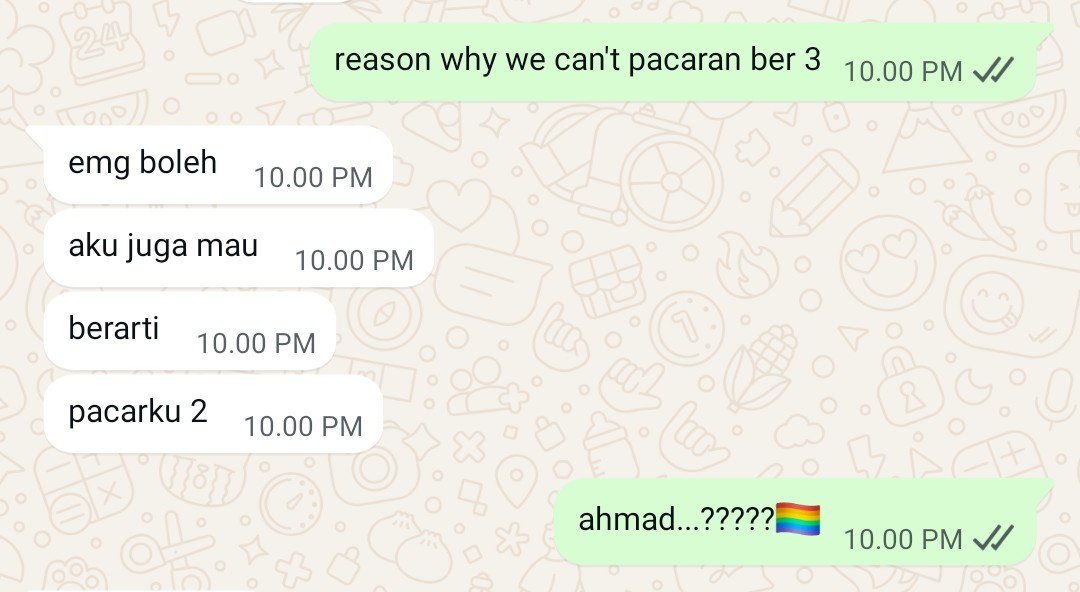 aadynly's tweet photo. emg gay (padahal topic e tentang ahmad) https://t.co/x40p0xoxIY
