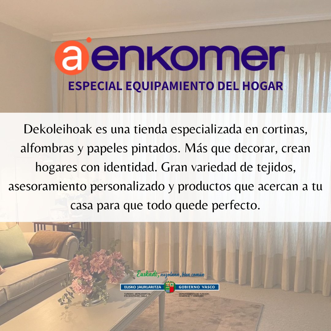 aenkomer's tweet photo. 𝗘𝗦𝗣𝗘𝗖𝗜𝗔𝗟 𝗘𝗤𝗨𝗜𝗣𝗔𝗠𝗜𝗘𝗡𝗧𝗢 𝗗𝗘𝗟 𝗛𝗢𝗚𝗔𝗥/𝗘𝗧𝗫𝗘𝗞𝗢 𝗘𝗞𝗜𝗣𝗔𝗠𝗘𝗡𝗗𝗨 𝗦𝗘𝗞𝗧𝗢𝗥𝗘𝗔: 𝐃𝐄𝐊𝐎𝐋𝐄𝐇𝐈𝐎𝐀𝐊    

🔊Escucha a Idoia/ Entzun Idoiari: https://t.co/H0LbXr720c   

Subvenciona/Laguntzailea: @DptoTurComCon https://t.co/sdpgXxjlWl