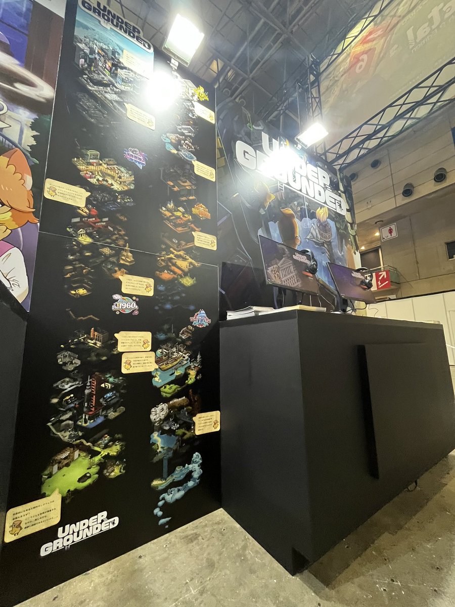 dev_nakajima's tweet photo. 始まりましたねTGS!
【Hall6 06-N04:ハピネットブース】では
#UNDERGROUNDED を展示しております!
そして!!!Switchのパッケージ版、ダウンロード版が共に予約開始となりましたので、ぜひチェックしてみてください〜!🗽
https://t.co/k4NkXoa5Mq https://t.co/wd6ZyDYuwo