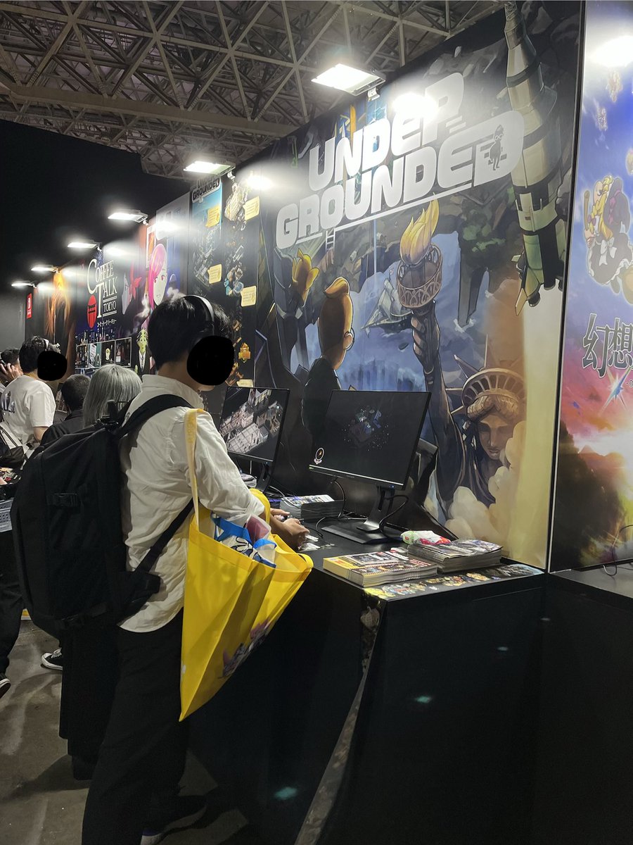 dev_nakajima's tweet photo. 始まりましたねTGS!
【Hall6 06-N04:ハピネットブース】では
#UNDERGROUNDED を展示しております!
そして!!!Switchのパッケージ版、ダウンロード版が共に予約開始となりましたので、ぜひチェックしてみてください〜!🗽
https://t.co/k4NkXoa5Mq https://t.co/wd6ZyDYuwo