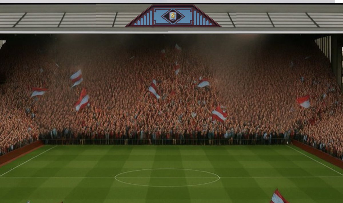 Primetimeperry's tweet photo. Fan-tasy concept

let’s get the Holte End back to being the biggest end in football

By extending the top tier up over the facade and also down to pitch side making it one large kop stand as it once was, with a new roof and a modern replica of the old Trinity gable

#AVFC 🟣🔵 https://t.co/OBArYQKs52
