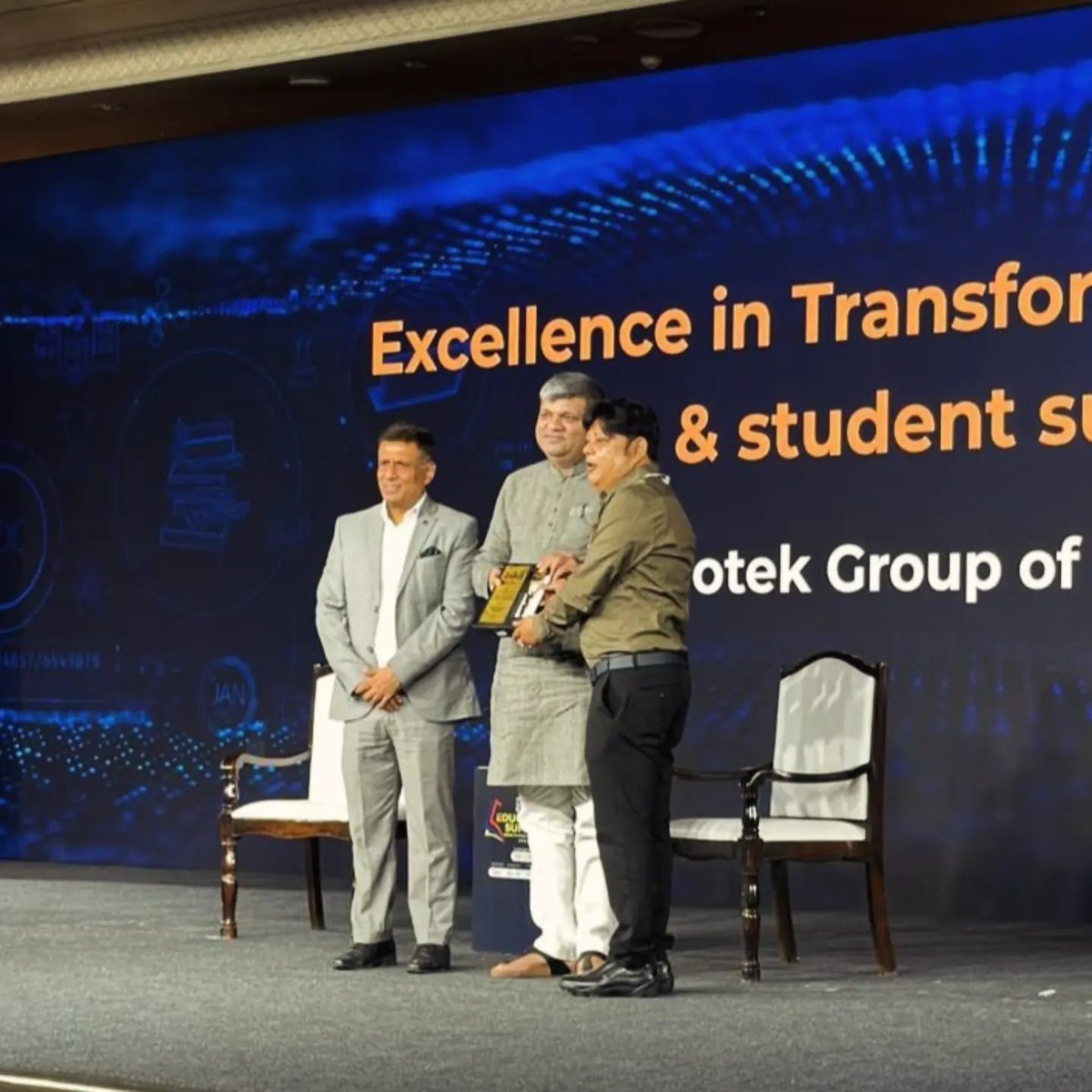 MicrotekJ99388's tweet photo. We are delighted to receive the “Excellence in Transforming Education &amp; Student Success” Award at the Times Now Education Summit 2026,New Delhi.

The award was presented by Mr. Ashish Patel, Technical Education Minister, Government of Uttar Pradesh.

#microtekcollege https://t.co/sCXj5KfTyr