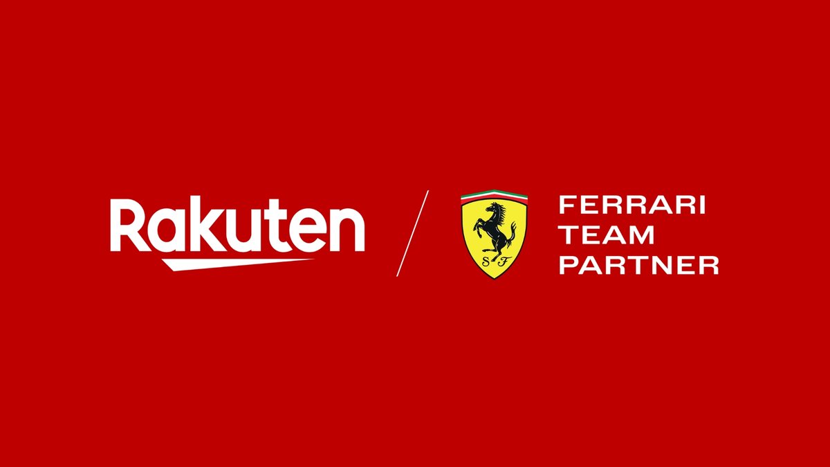 RakutenGroupJP's tweet photo. ／
  楽天がF1チーム
「スクーデリア・フェラーリHP」の
「チームパートナー」に！🏁
＼

本日、楽天は「スクーデリア・フェラーリHP」とグローバルパートナーシップを発表しました🎊

通信およびEコマースの領域における「チームパートナー」として、両社の力を結集します✨

◆詳細はこちら👇
https://t.co/FYN18ddsoH

#Rakuten #ScuderiaFerrariHP #F1