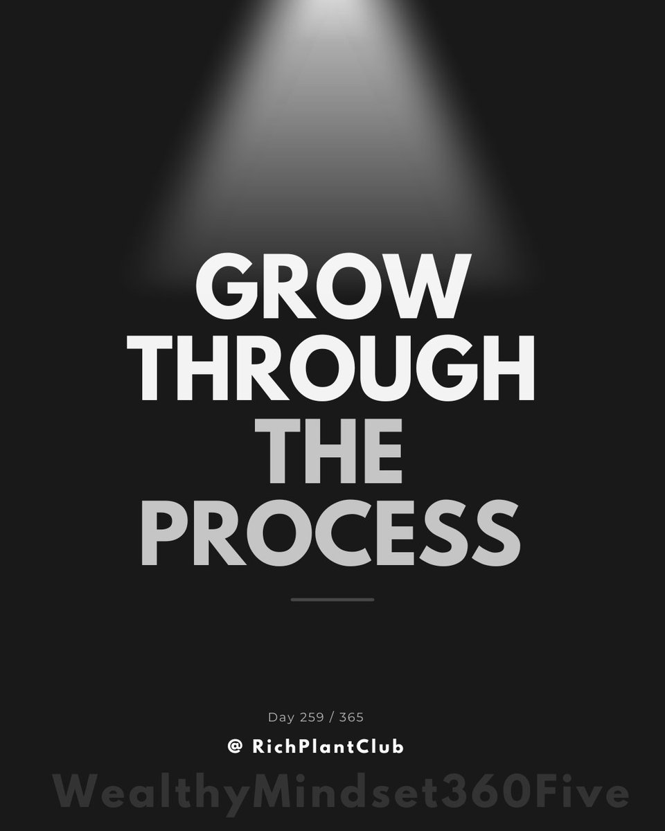 RichPlantClub's tweet photo. Everyone wants the prize, but nobody wants the process. True wealth belongs to those who fall in love with the grind, the patience, and the daily consistency.

On Day 259, focus on who you are becoming along the way.

Grow through the process. ⚙️ 

#Day259 #GrowthMindset #WealthMindset #Consistency