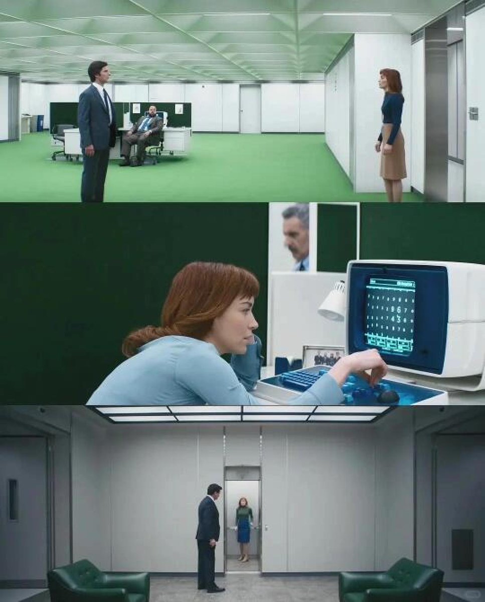 fawnv039367's tweet photo. Just finished the latest episode of Severance and my mind is still twisted in time-loopy, office-bound chaos. This show’s genius for blending corporate dread and existential mind-fcking never misses—need to scream about it with someone ASAP! https://t.co/Wb8YuY6T7s