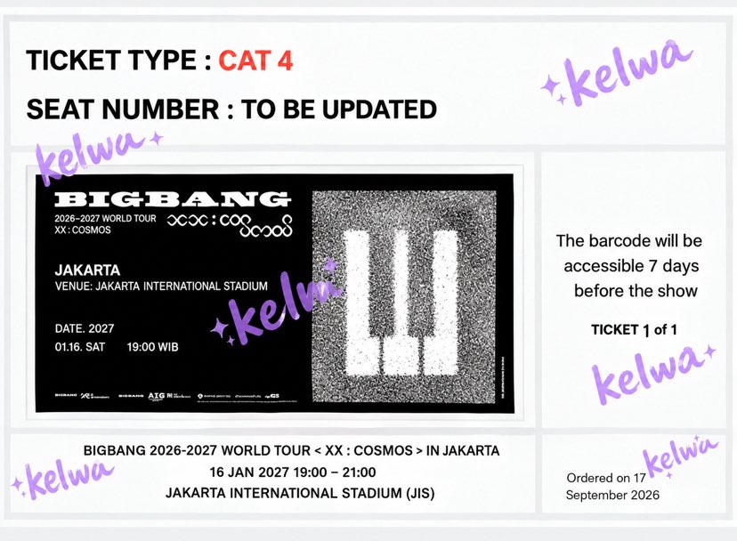 piwaahae's tweet photo. Proof’s ticket of section 🫰🏻😍 https://t.co/StbWwEJTdD