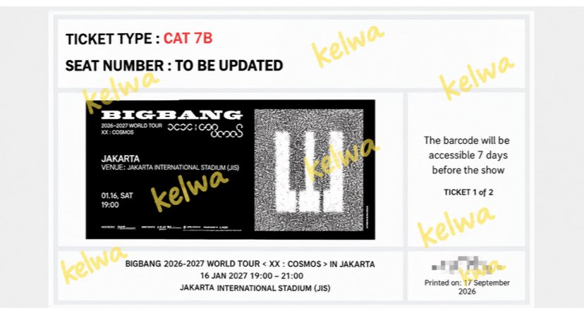piwaahae's tweet photo. Proof’s ticket of section 🫰🏻😍 https://t.co/StbWwEJTdD
