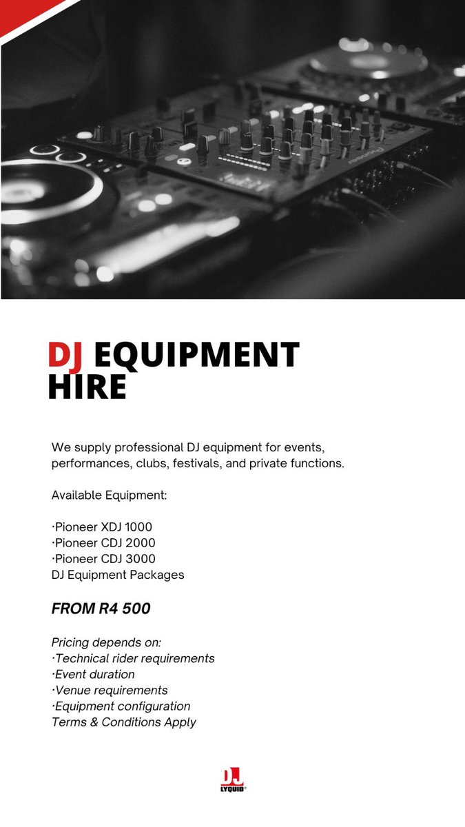 Lyquid_DJ's tweet photo. 📞‼️ SOUND EQUIPMENT & TECHRIDERS 📲☎️ #artisttechnicalriders #djtechnicalriders #djequipment #yourmusicdjacademy #djgear #YMSA🔴📀 https://t.co/k2CZRiemjL