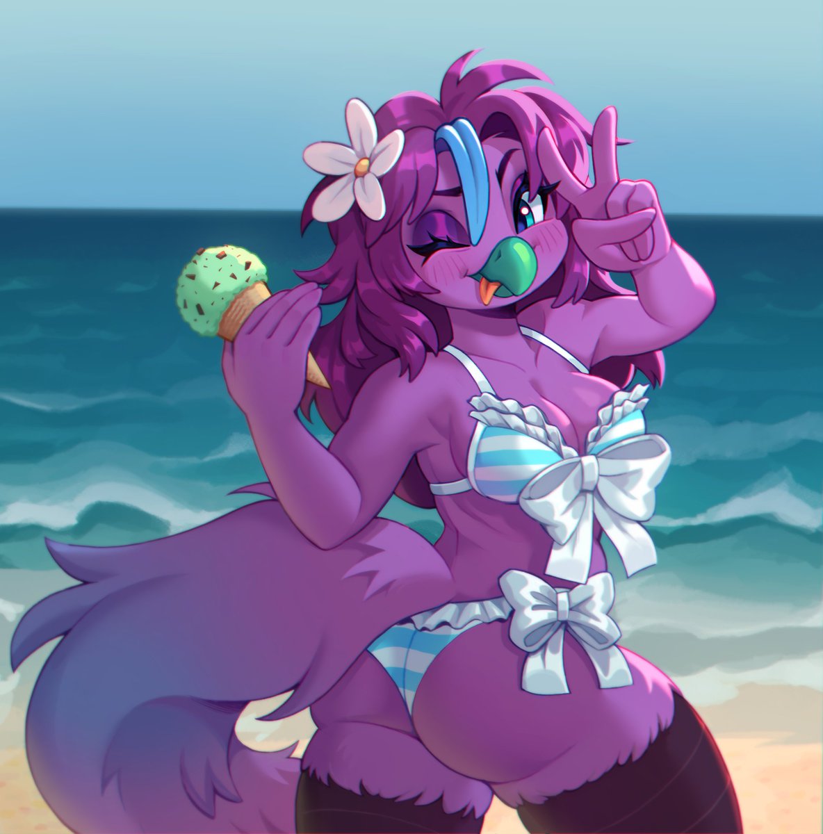 ShambleTime's tweet photo. Is it too late to have a beach day? 🦜🍦🌊 https://t.co/Jg24G5lfx2