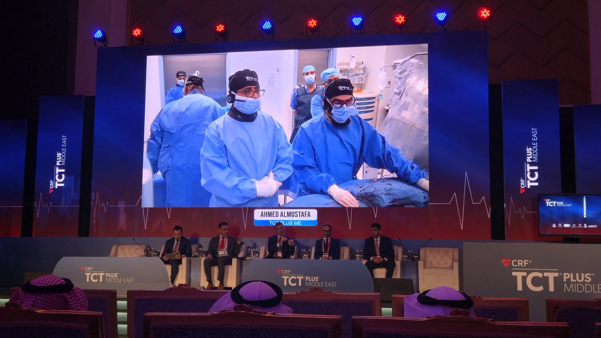 AmroAlsaid's tweet photo. Great energy and awesome. Science happening now @TCT_ME_  .  Great connecting woth colleagues from around the world. @mirvatalasnag @mmamas1973 @OKhaliqueMD https://t.co/EH3yOLXpuj