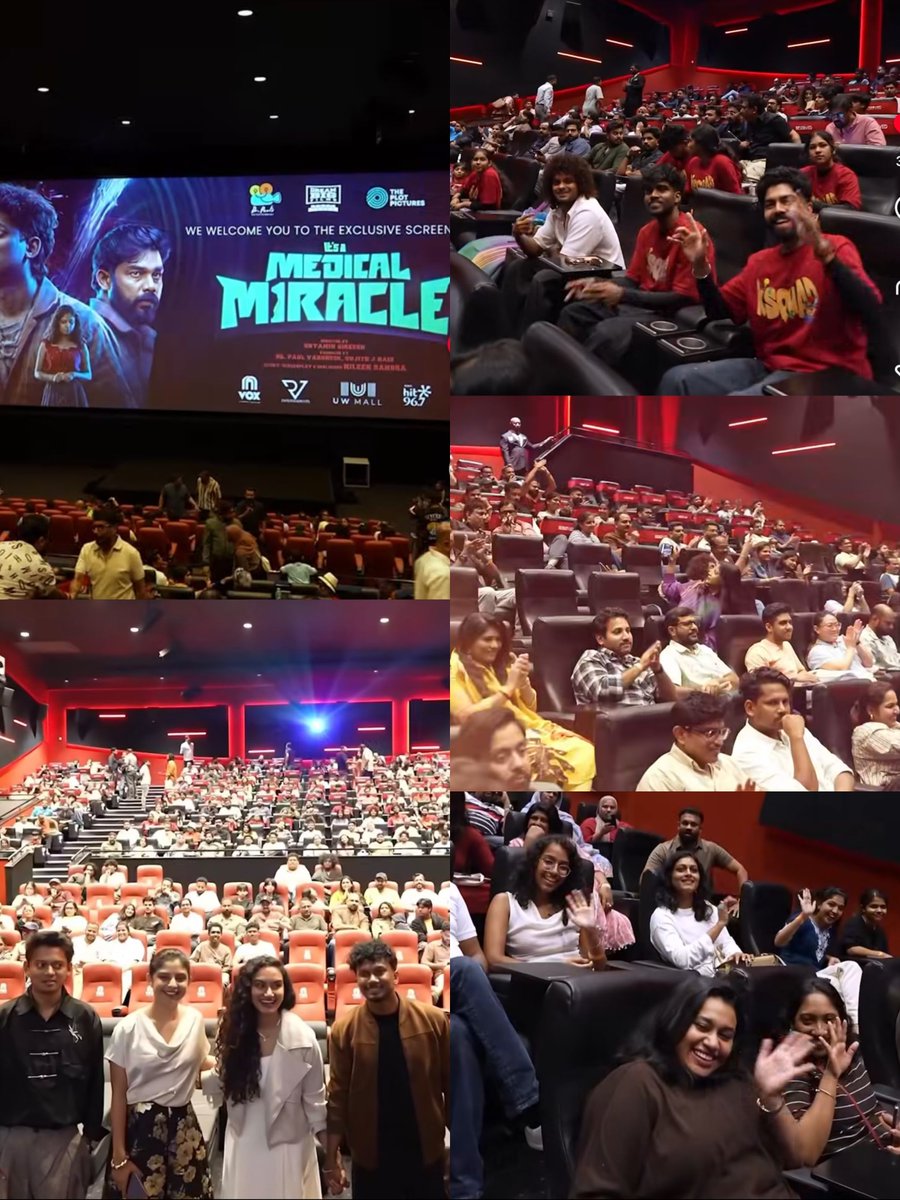 _MaxAb17's tweet photo. #ItsaMedicalMiracle is getting strong buzz following its Dubai preview!

Early responses suggest the film has connected well with the audience, while #SangeethPrathap and #Sharafudheen are receiving appreciation for their performances. 👌❤️‍🔥 https://t.co/8AmQ6p4PCg