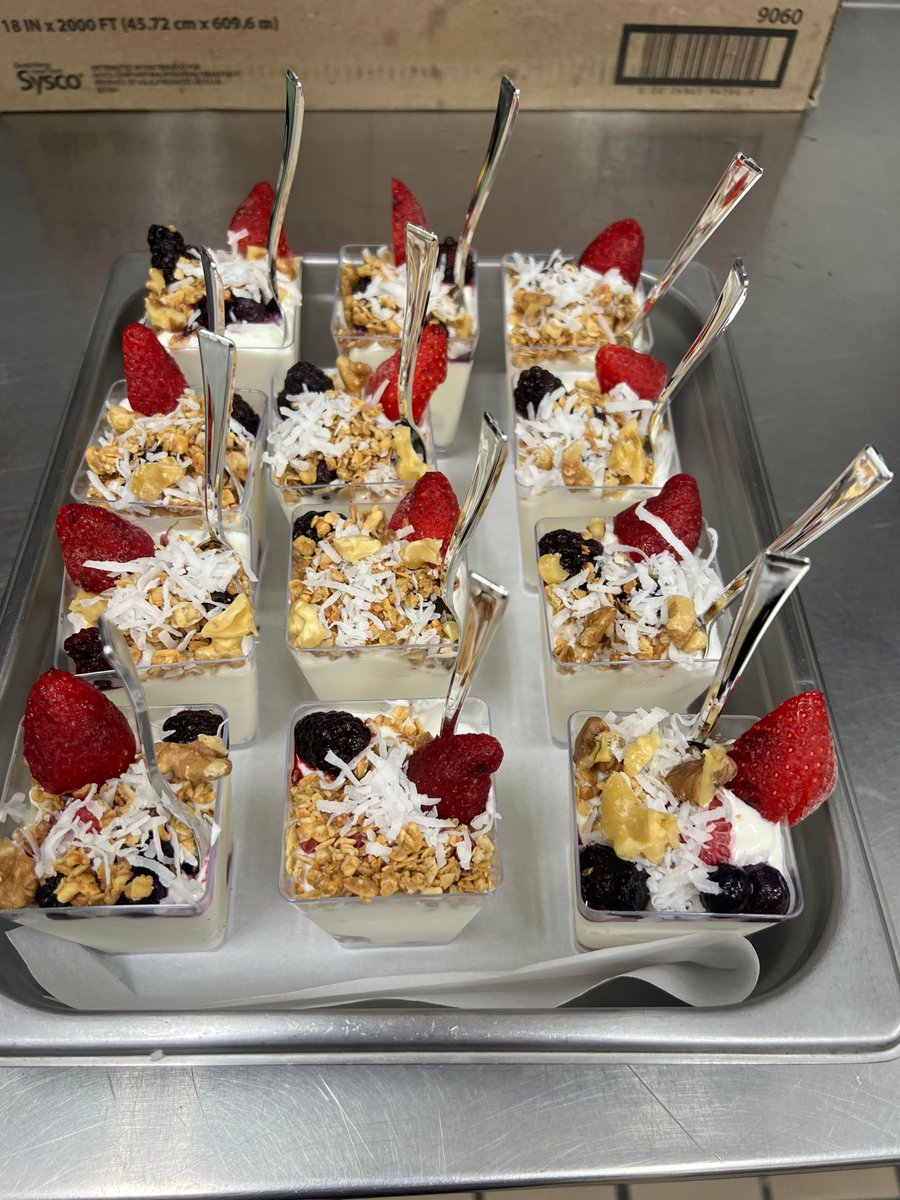 HamptonInnBLT's tweet photo. Today’s Housekeeping Week treat: Spa Day &amp; a fresh Yogurt Parfait Bar! 🍓🥥 Pampering our September Dept of the Month for all their hard work! 💙

#hamptoninnbeloit #internationalhousekeepingweek #housekeepingweek #beloitwi #spaday #yogurtbar #teamhampton #departmentofthemonth https://t.co/4ejzFVM3cL