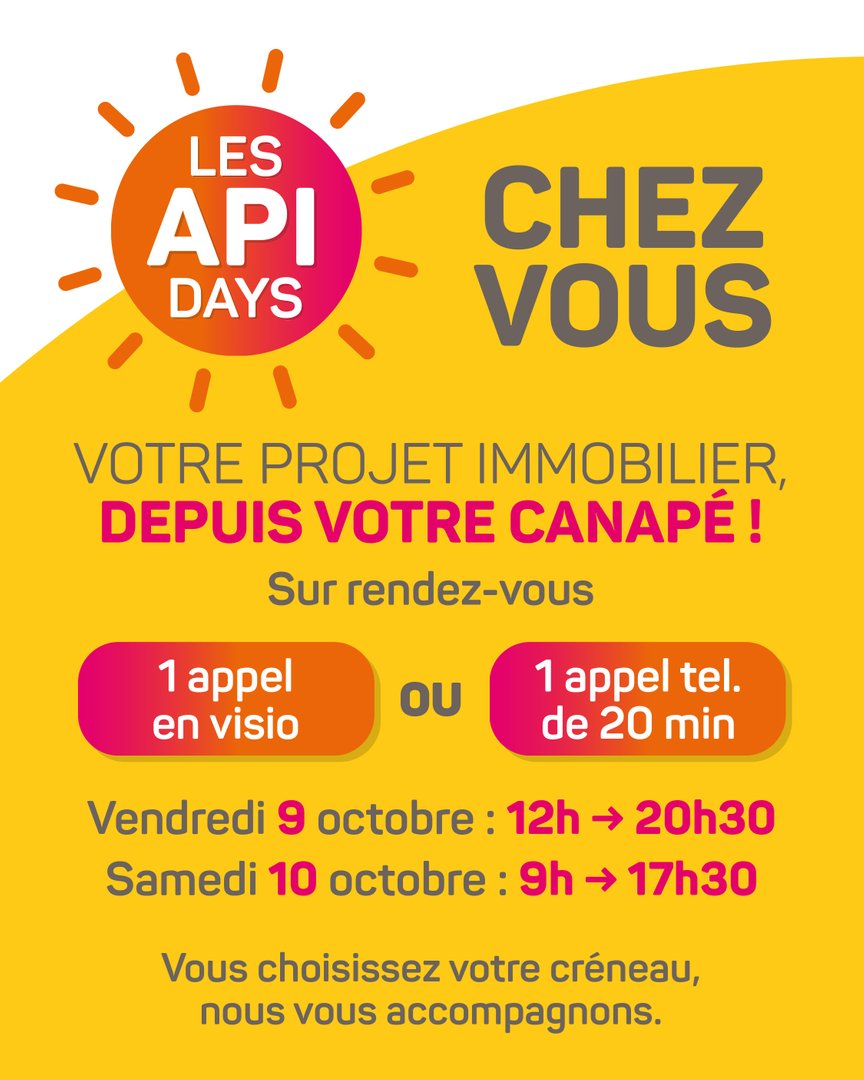 TMHabitat's tweet photo. Les #𝗔𝗣𝗜𝗗𝗮𝘆𝘀 sont de retour chez 𝗧𝗼𝘂𝗹𝗼𝘂𝘀𝗲 𝗠𝗲́𝘁𝗿𝗼𝗽𝗼𝗹𝗲 𝗛𝗮𝗯𝗶𝘁𝗮𝘁 !

📍 Cette année, profitez d'un format hybride : en présentiel au 𝟳 𝗿𝘂𝗲 𝗱𝗲 𝗦𝗲́𝗯𝗮𝘀𝘁𝗼𝗽𝗼𝗹 ou à distance.

🗓️ Save the date : les 9 &amp; 10 octobre !

👉https://t.co/o7dxtOhdkJ https://t.co/LRpvOpv7Eo