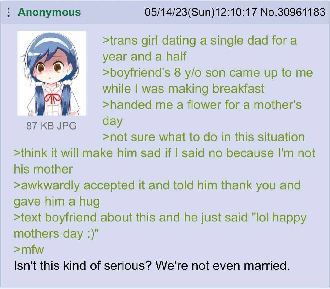 MariaFlowersx66's tweet photo. this will always be one of the cutest green text ever https://t.co/4MYA15HhXJ