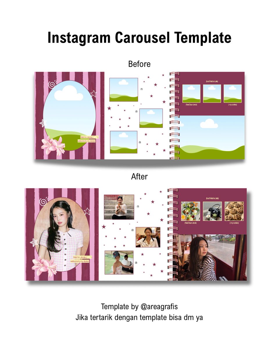 areagrafis's tweet photo. hi! apakah disini ada yg suka edit carousel biar feed ig makin cantik?! 
yang sukak dan mau bisa komen ya!🥰

atau langsung cek https://t.co/QSWTxv18ix

#zonauangㅤ #zonajajan #editfoto https://t.co/X79MaxWFhm