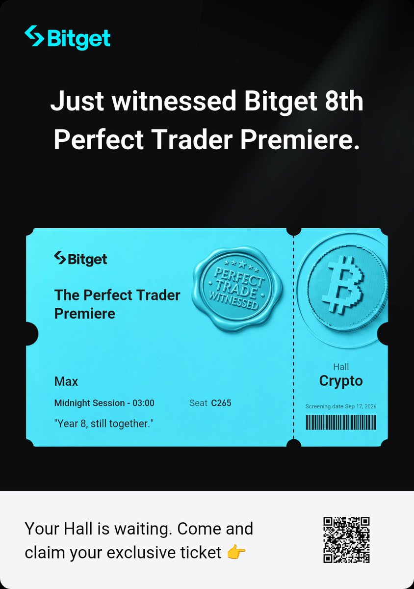 max580143's tweet photo. @BitgetFans_ Eight years in, still sizing risk first. Ticket claimed.

https://t.co/qxcP4TDp6M https://t.co/5gzFmuGvrH