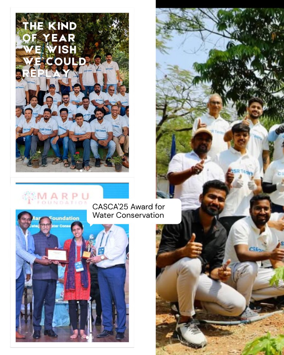 marpufoundation's tweet photo. Marpu Foundation in 2025: the year a volunteer-first NGO from Hyderabad won the CASCA'25 Award for Excellence in Water Conservation and ran CSR projects across five Indian cities.

#MarpuFoundation #VolunteerFirstCSR #CASCA2025 #NGOInHyderabad #7Years7DaysOfMarpu https://t.co/9bz3t9ImOO