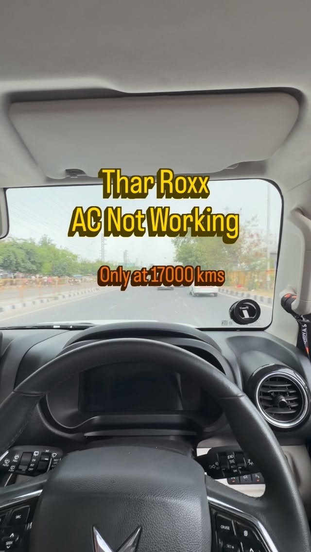 SamaraInabvwh's tweet photo. Mahindra Thar Roxx ongoing issues (Part 2)

Will Mahindra resolve my Thar Roxx issues with the AC, infotainment system, and MID? I’m curious to see. https://t.co/jFDvJF4lat
