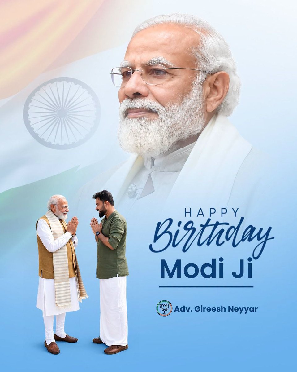 gireeshneyyar's tweet photo. For the Prime Minister of India..
For the Selfless Love &amp; Care for all of Us...
For Bringing Nation First before Everything..
A Very Happiest Birthday Dear @narendramodi  ji 
#NarendraModi #pmofindia #birthday #GireeshNeyyar https://t.co/7kzztmqTfJ