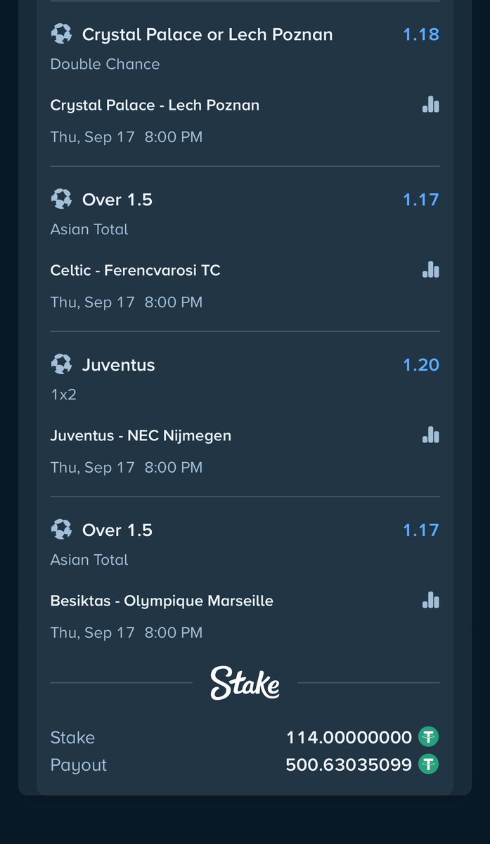 FreshBossTips's tweet photo. Register on STAKE 

Booking code ⏩️ https://t.co/kPN0gLwd4v

Don’t have an account?

Sign up here ⏩️ https://t.co/I2R1qmUYei

Use promo code ⏩️ FRESHBOSS1

Bet Responsibly 🔞 https://t.co/0kq2zF0ZCR