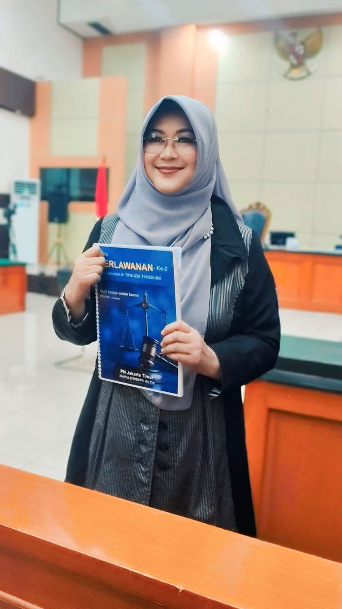 DokterTifa's tweet photo. SIDANG POKOK PERKARA KE-2

Selesai sudah sidang Nota Perlawanan ke-2 yang isinya sangat meyakinkan

InsyaAllah diterima. Mohon doanya ya. https://t.co/Gz4DEchlIx