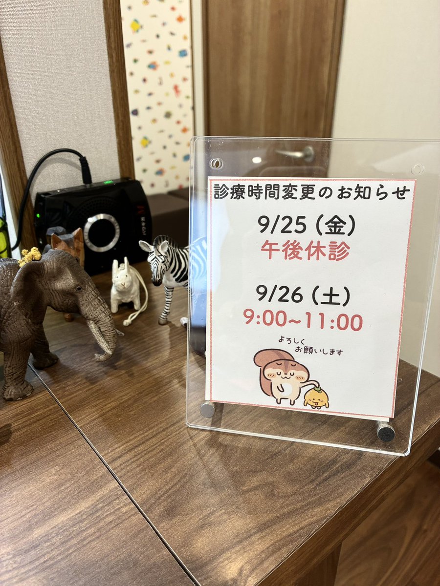 sk_womens's tweet photo. 【臨時休診とそのほかお知らせ📣】

9/25（金）午後休診
9/26（土）9時〜11時までの診療となります。
プラセンタ並びにお薬処方ご希望の皆さま、来院のタイミングと重なりましたら申し訳ありません。
また、10月よりインフルエンザワクチン摂取開始します。詳細は追ってお知らせします🙏🕊️

#函館 https://t.co/MZQNGYbzXN