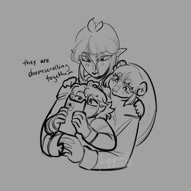 VaportheArtist's tweet photo. Projecting onto love trio again- have some eepy doodles!

#mairumatwt #mairuma https://t.co/k39yRZ5H9Q