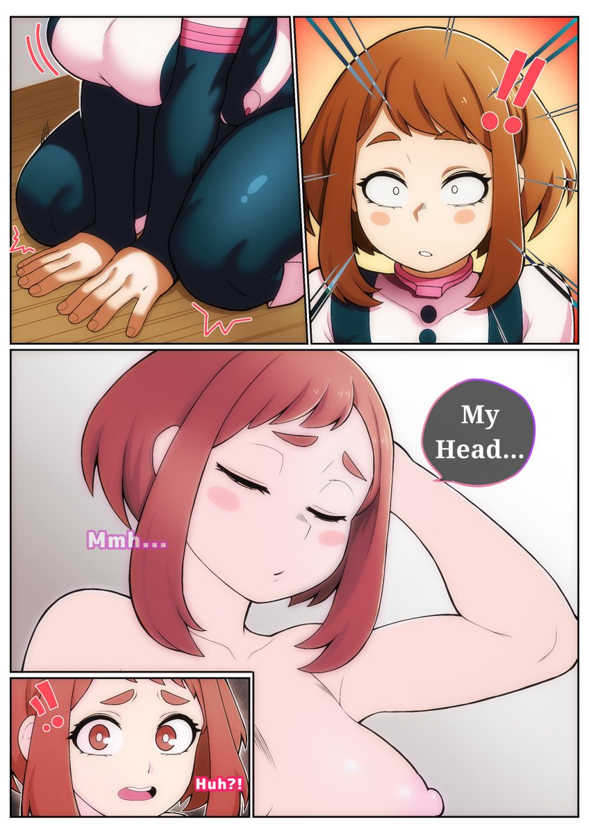 SingularityTsf's tweet photo. Here is our newest Doujin Release featuring  Ochako! With a whopping 24~ Pages of Spicy Goodness, which you can buy now for Early Access on our Patreon!  #bodyswap #入れ替わり #MHA #MyHeroAcadémia https://t.co/3lqD12lgj2