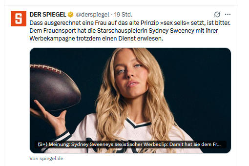 Birgit_Kelle's tweet photo. Ich bin jetzt verwirrt als Frau, ist es nun  schlimm auf "sex sells" zu setzen, oder ist man damit ein "feministischer Superstar" lieber @derspiegel https://t.co/sPSzOsdacC