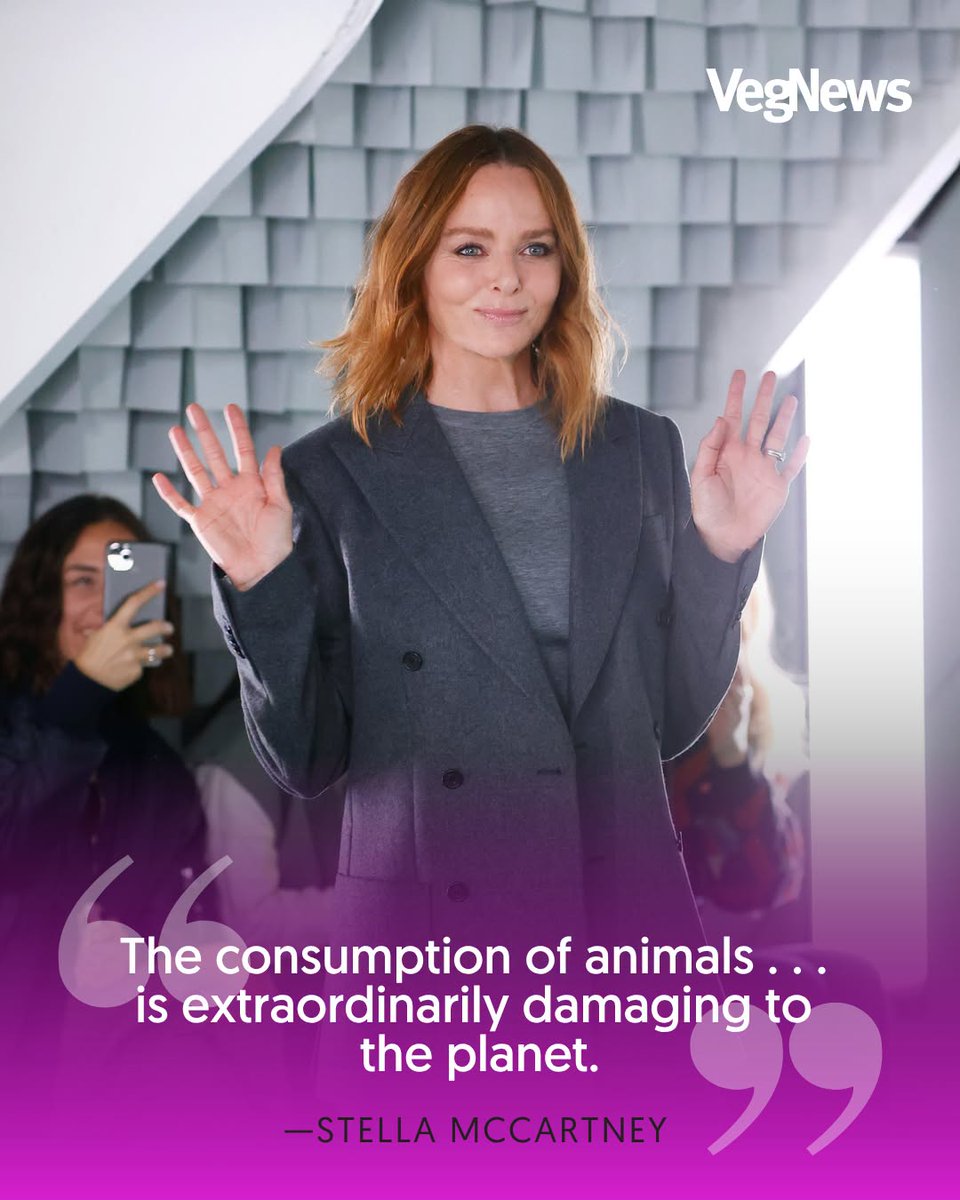 VegNews's tweet photo. Say it louder for the people in the back, @StellaMcCartney! 
https://t.co/FEO54HnmpI https://t.co/CFFYnFgxP1