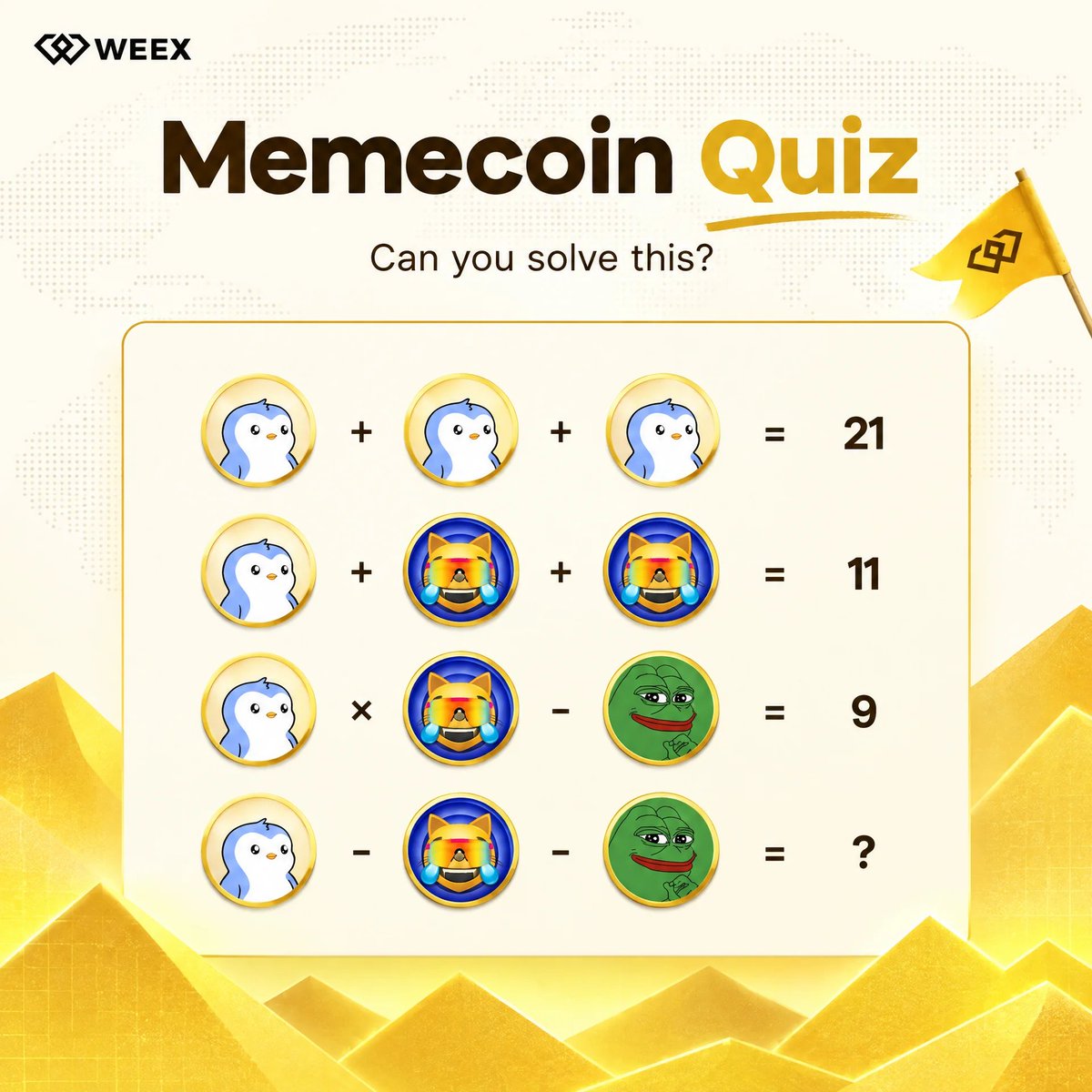 WEEX_Official's tweet photo. Play the #WEEXQuiz

50 USDT / 5 winners: 
✅ Reply with your answer + UID
✅ Quote this post and tell us why

Ends in 5 days https://t.co/vwiBkceJct