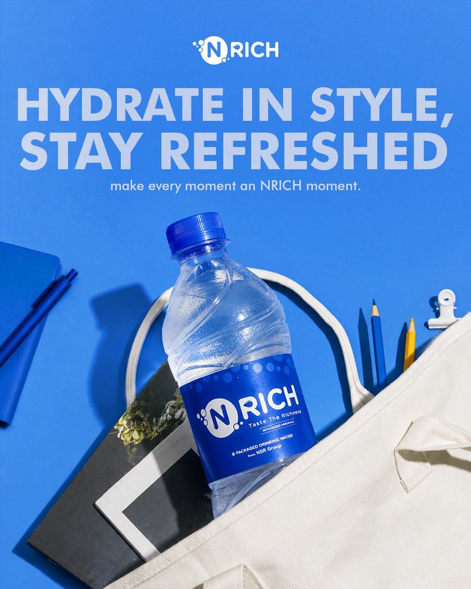 Nrichwater's tweet photo. Aesthetics meets everyday essential. Make every moment an NRICH moment toss it in your tote and go! 🎒✨ #EverydayCarry #NRICH #StayRefreshed https://t.co/1VrNrf0Ix2