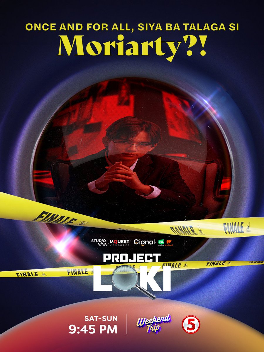 TV5PHOfficial's tweet photo. Si Stein nga ba talaga si Moriarty? ♟️ 

The game just got personal sa Project Loki! Abangan sa finale ng Project Loki, Sabado at Linggo, 9:45 PM sa Weekend Trip sa TV5! 

#ProjectLokiTV5
#WeekendTripTV5 https://t.co/GKYerQQ3vu