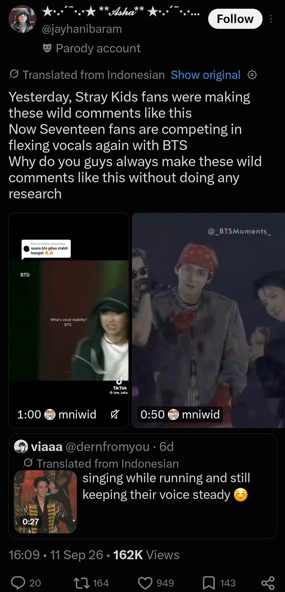 cacioepene's tweet photo. "why is everybody allowed to like their faves in peace" this is yall when someone tries to do exactly that. that's why https://t.co/QXdJct6UbJ
