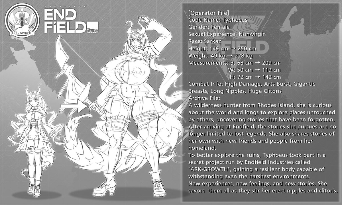 agro_project's tweet photo. Sample artwork② Typhoeus/ティフォン
referrence for project fan creation
#アークナイツ #アグルアーカイブ #Arknights #ARK_ARCHIVE https://t.co/TtMwcqTqIf