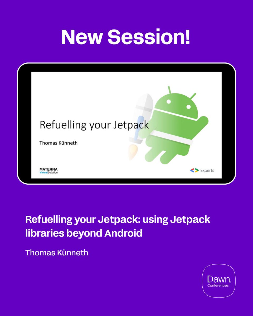 Appdevcon's tweet photo. Thomas Künneth presents 'Refuelling your Jetpack - using Jetpack libraries beyond Android' at . Watch the recording and pick up practical developer insights. 

🎥 https://t.co/VjmGQ4mtuM 

#developers #programming https://t.co/9DcPBOz5St