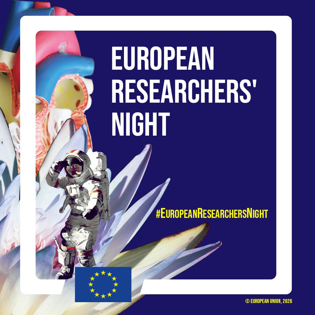 REA_research's tweet photo. The European Researchers’ Night returns on 26 September.

It will bring researchers &amp; citizens together across Europe for a day of discovery, curiosity &amp; hands-on science.

Free events: shows, experiments, games, quizzes &amp; more. Perfect for all ages!

🔗 https://t.co/i5WicEv9Ah https://t.co/jLhfEIMQ7K