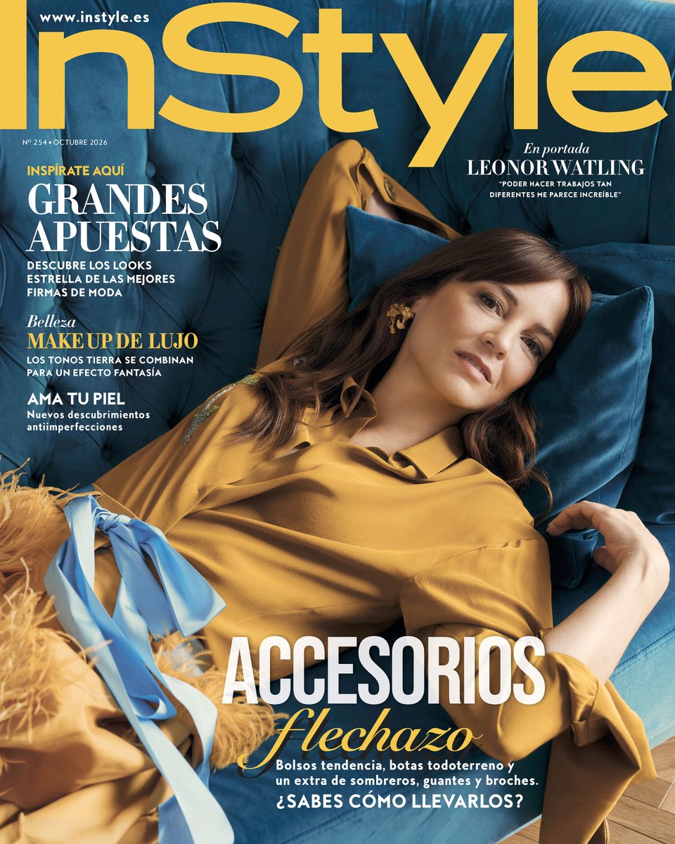 RevistaInStyle's tweet photo. Leonor Watling es la protagonista de la portada de octubre de InStyle💛

Nos adentramos en las mil caras de una artista que este mes estrena la película 'La maleta' repasando junto a ella vida y carrera.

¡EL 18 DE SEPTIEMBRRE DISPONIBLE EN TU QUIOSCO! ✨ https://t.co/NHxL3Coe3p