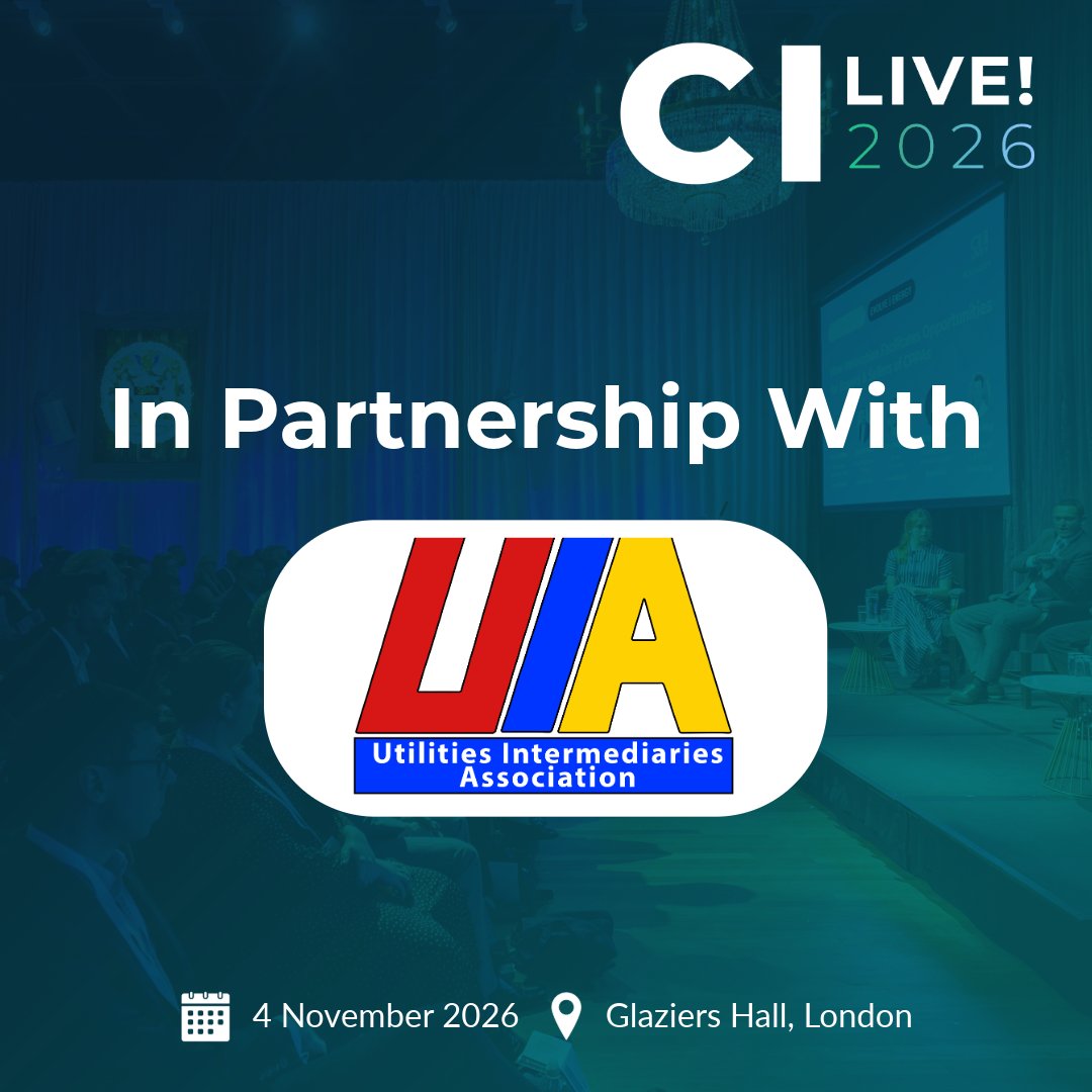 CornwallInsight's tweet photo. With CI Live just weeks away, we're pleased to welcome the Utilities Intermediaries Association (UIA) as a partner for this year's event on 4 November at Glaziers Hall, London.

UIA represents third party intermediaries (TPIs) across the UK's business energy and water markets, the brokers and consultants many companies lean on for pricing, contracts and advice on getting the best deal.

It's a significant time for the sector, with Ofgem now developing legislation to bring TPIs under direct regulation, a topic likely to come up across the day alongside sessions on uncertainty in business energy costs and the wider regulatory outlook.

Get your ticket today: https://t.co/8HGDKNfN6S