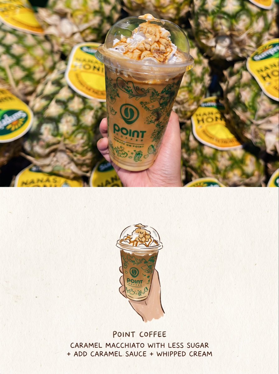 pjsktr97's tweet photo. hacks coffee warga threads, i can’t stop thinking about
1. creamy aren latte no sugar + add on salted caramel sauce, shake 40x!
2. caramel macchiato less sugar + whipped cream
3. himalayan butterscotch no sugar + whipper cream

#zonajajan #zonacoffee #hacks https://t.co/o7uosCF0Ml